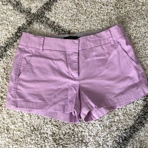 JCrew Lavender 3” Chino Shorts